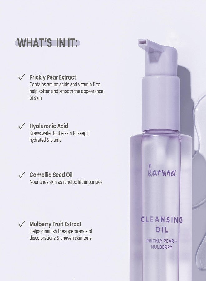 Karuna - Cleansing Oil with Prickly Pear for Clean Skin - Cleanses Without Clogging Pores, Oil Based Cleanser, Travel Size Makeup Remover - Waterproof Makeup Remover- Skin Care Facial Cleanser 150 ml - Image 2